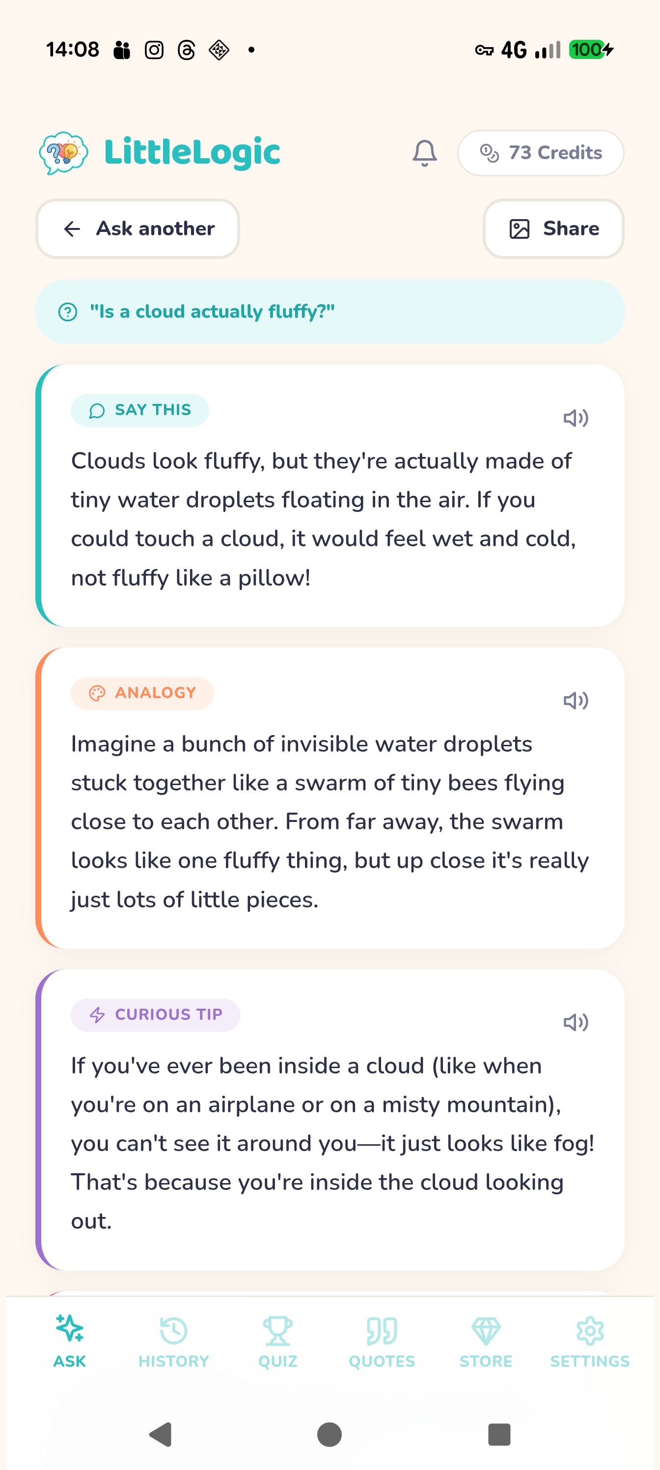 Get a thoughtful answer
